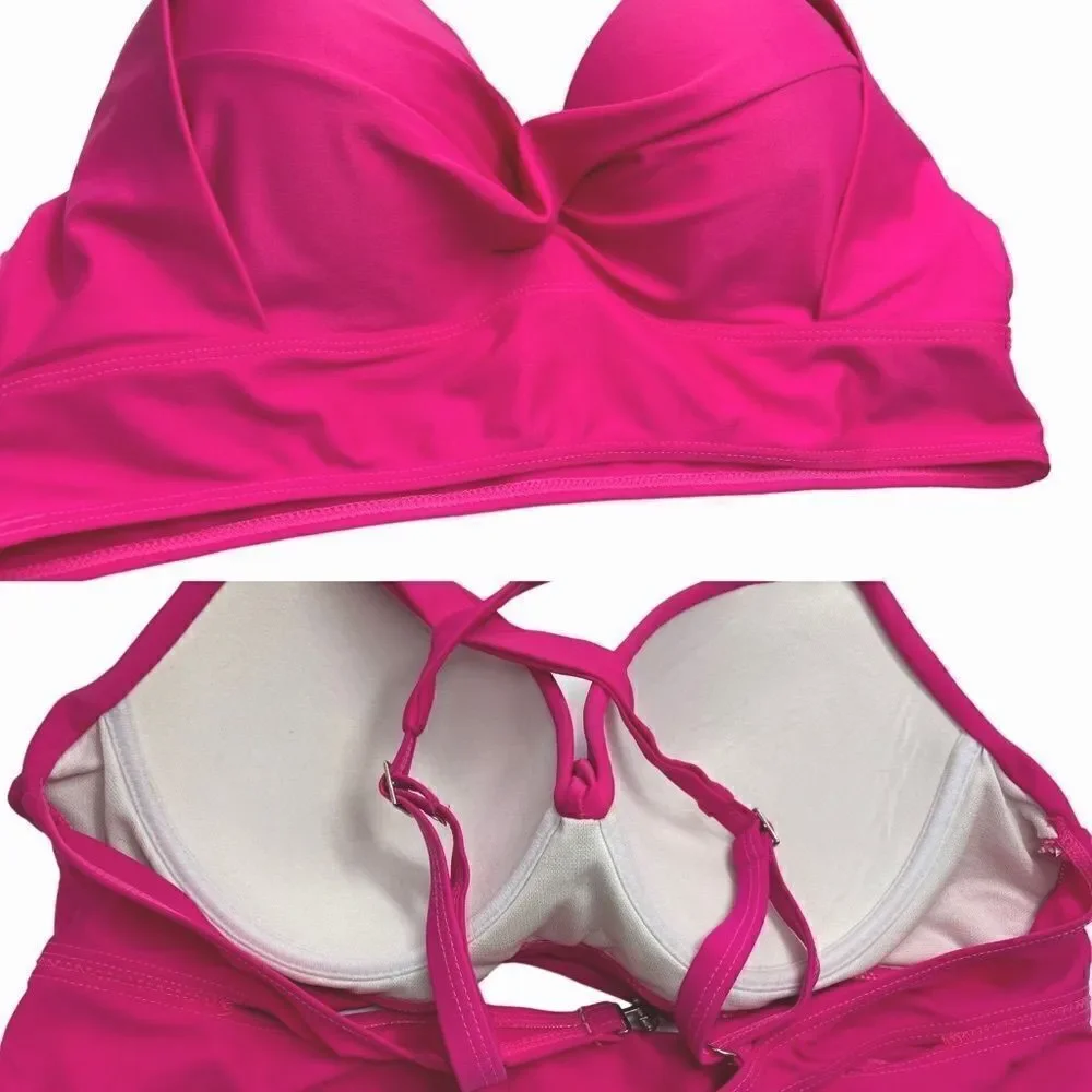 Bikini Top l Double-strap l Great Support l XXXL l Cover-up - OS Sheer W Pearls